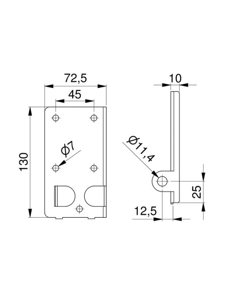 Placa de base inferior para puertas | soporte, sellado y durabilidad