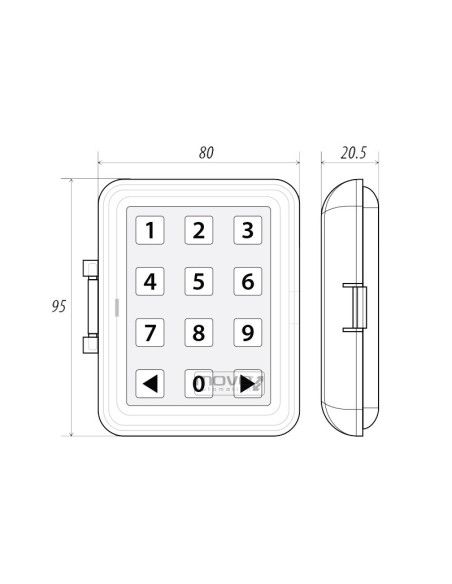 Botonera inalámbrica WKM0 | ¡Accede Fácil y Seguro!