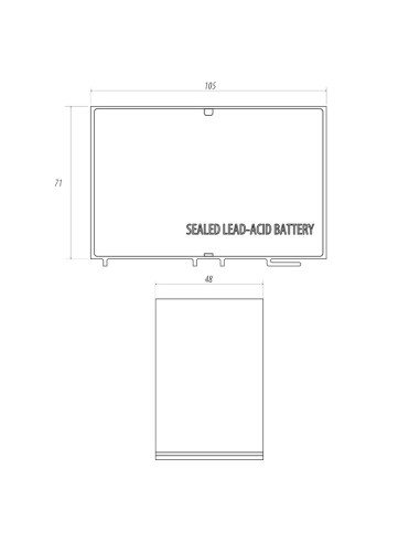 BATERÍA DE ÁCIDO DE PLOMO SELLADA LABM1