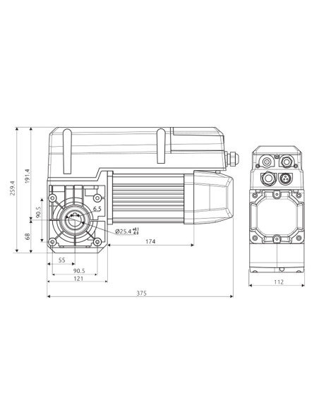 Base 35 : moteur puissant pour portes industrielles